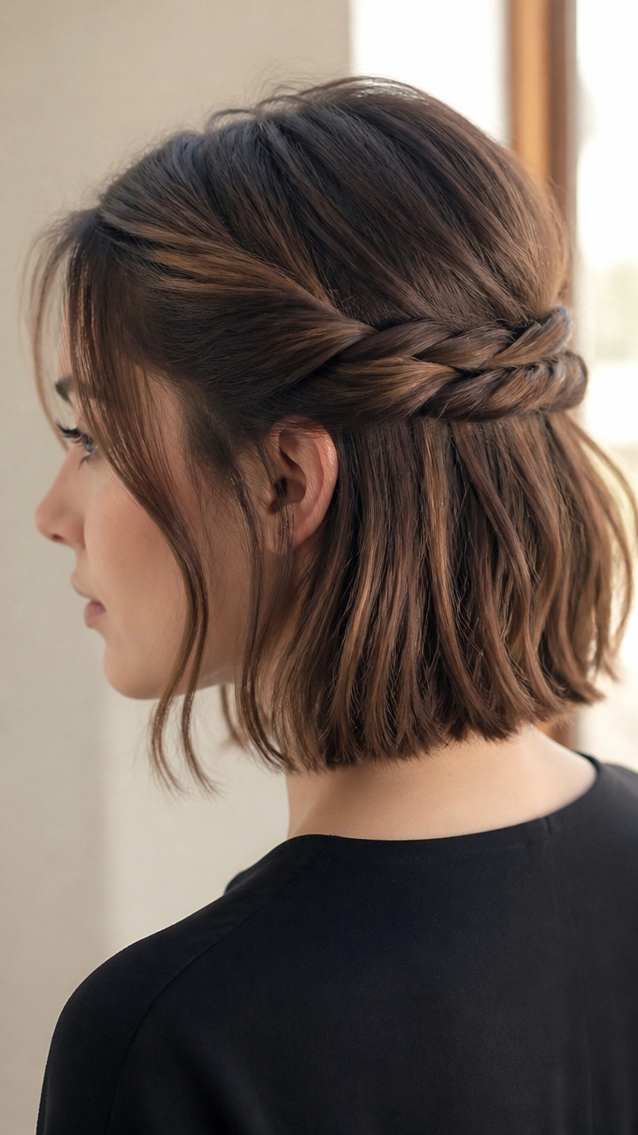 Half-Up Twisted Crown