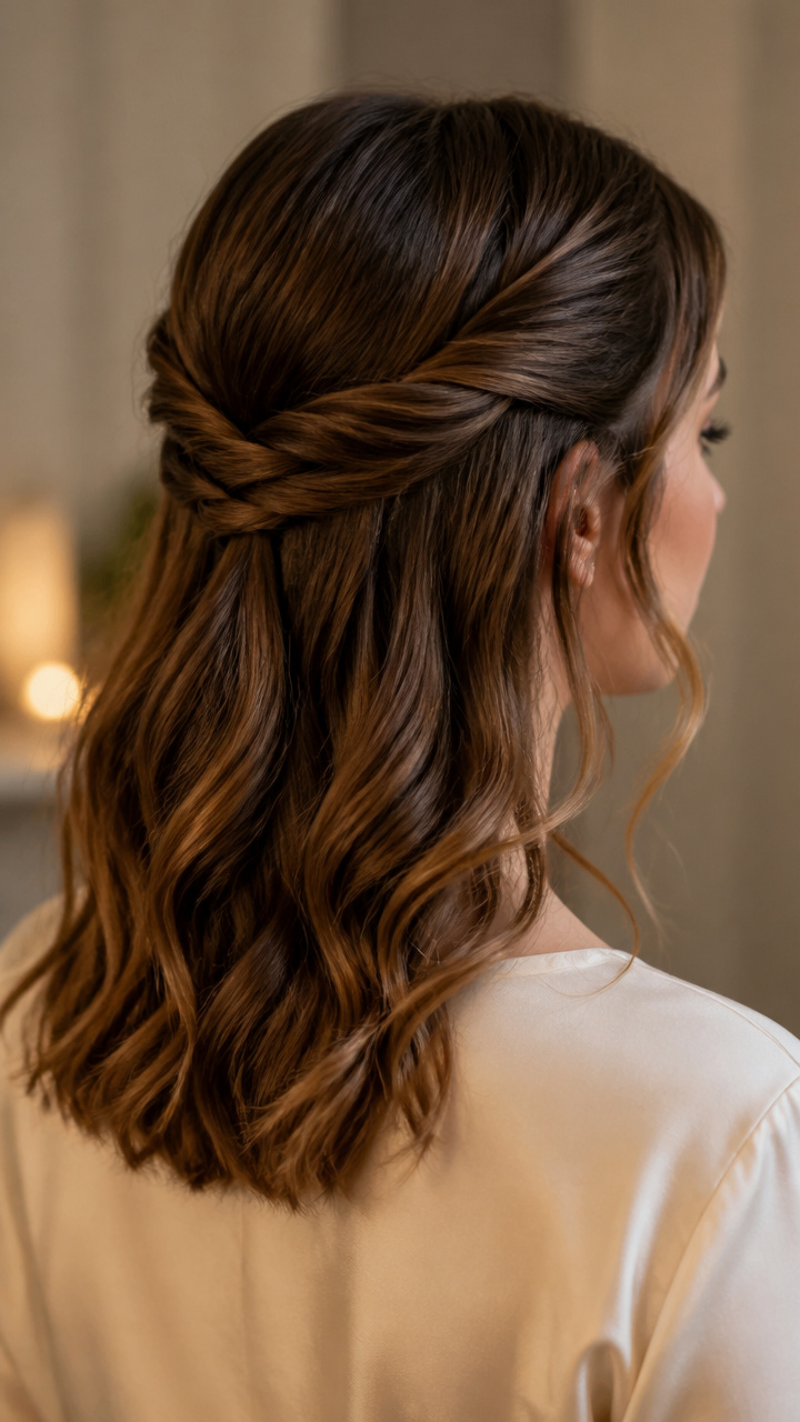 Half-Up with Double Twist