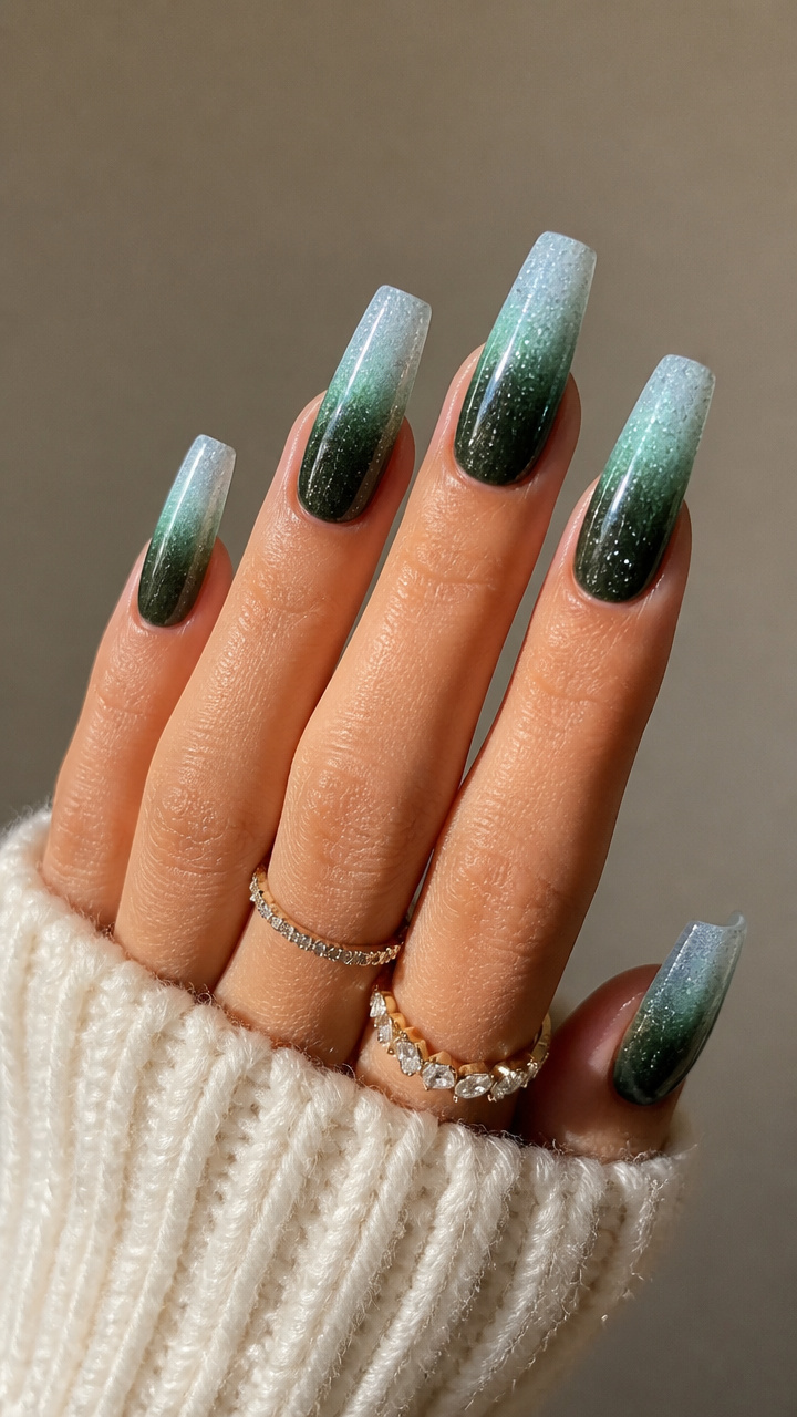 Icy Fir Ombre