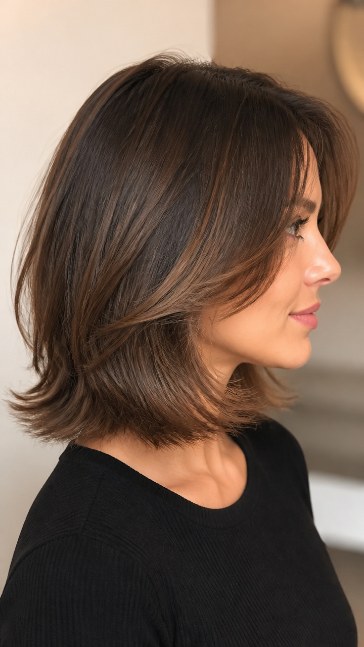 Layered Lob With Flip-Out Ends
