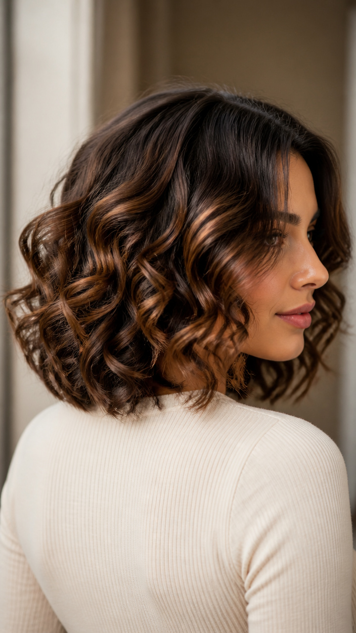 Loose Curls with Middle Part