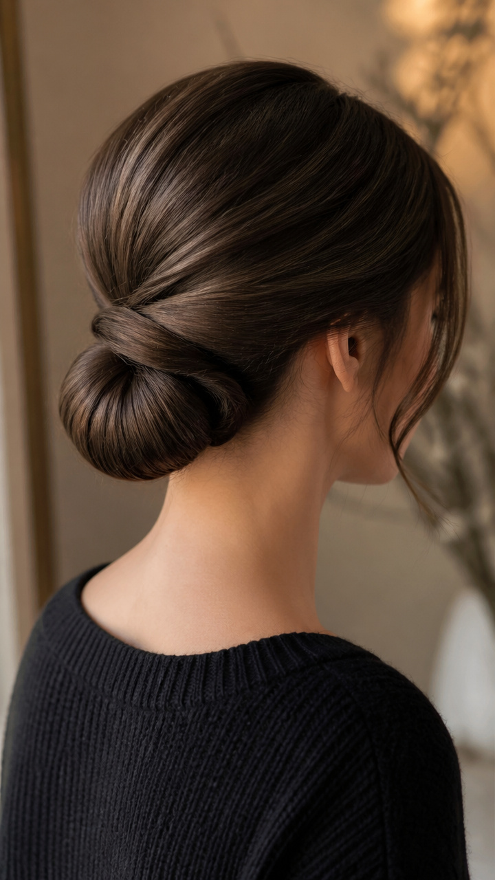 Low Chignon With Hidden Pad