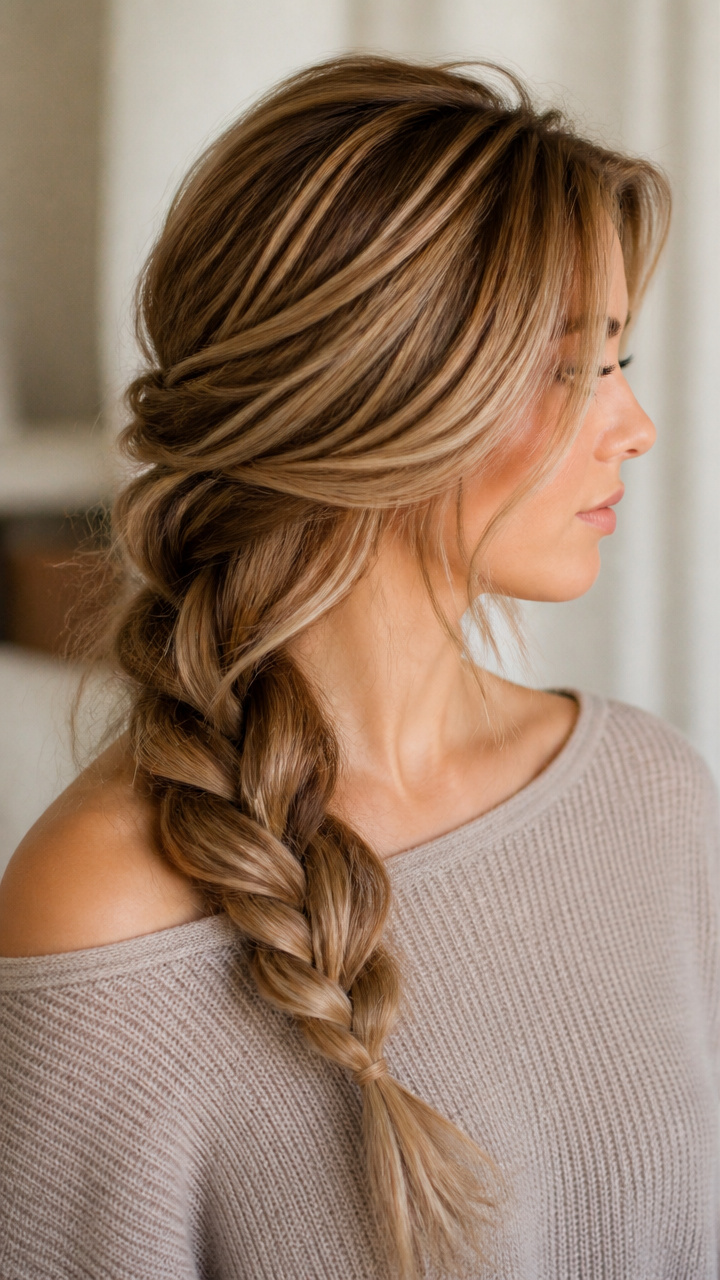 Low Side Braid with Volume Crown