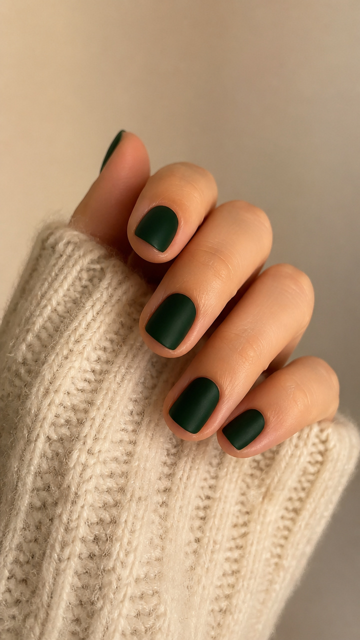 Matte Hunter Green with Velvet Touch