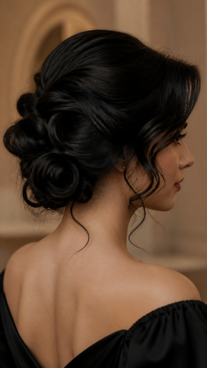 Midnight Garden Pin-Up Curls