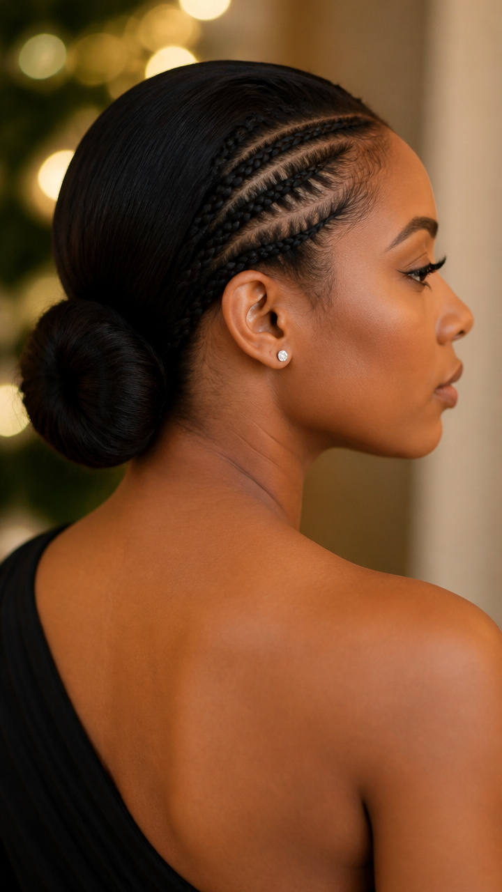 Mini Braids Along Hairline
