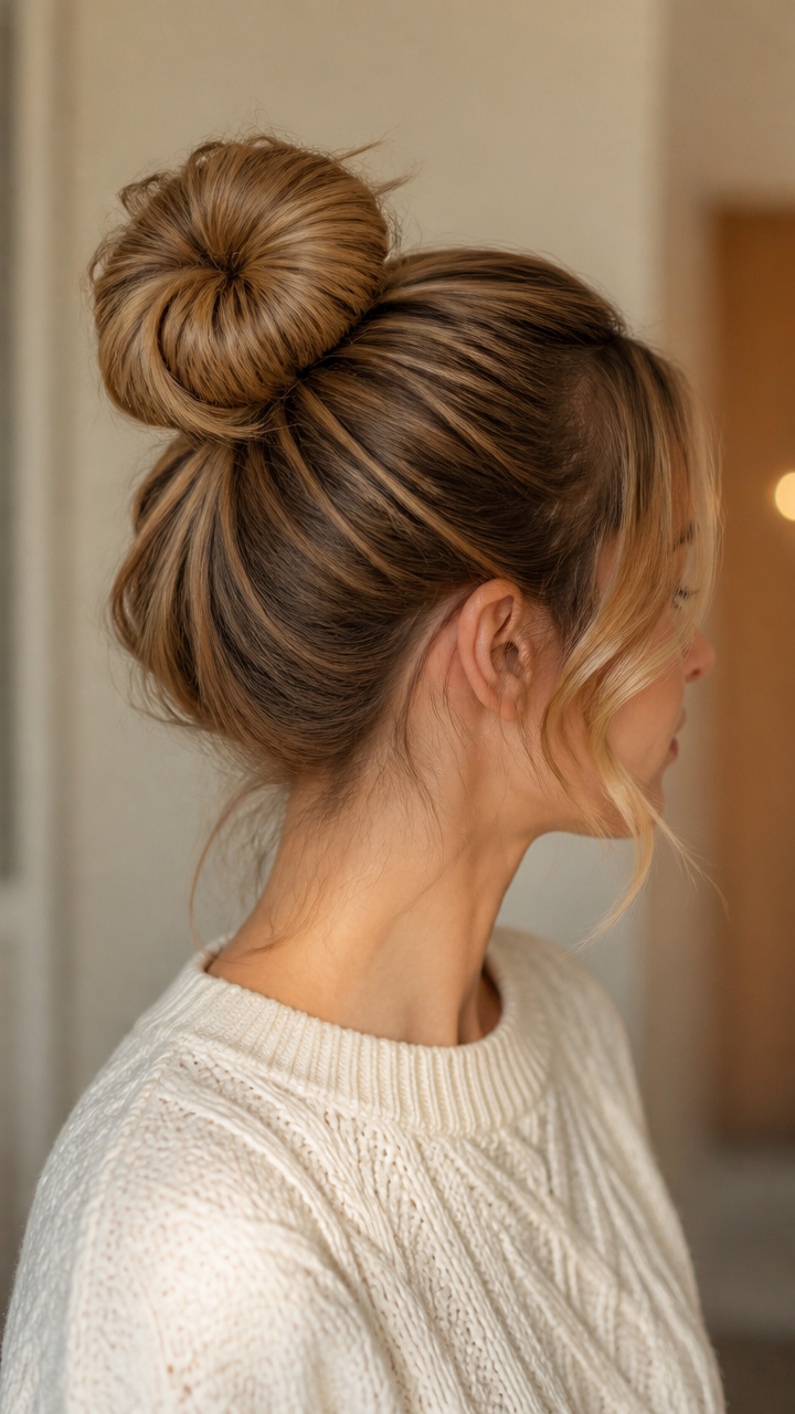Mini Donut Bun With Loose Ends