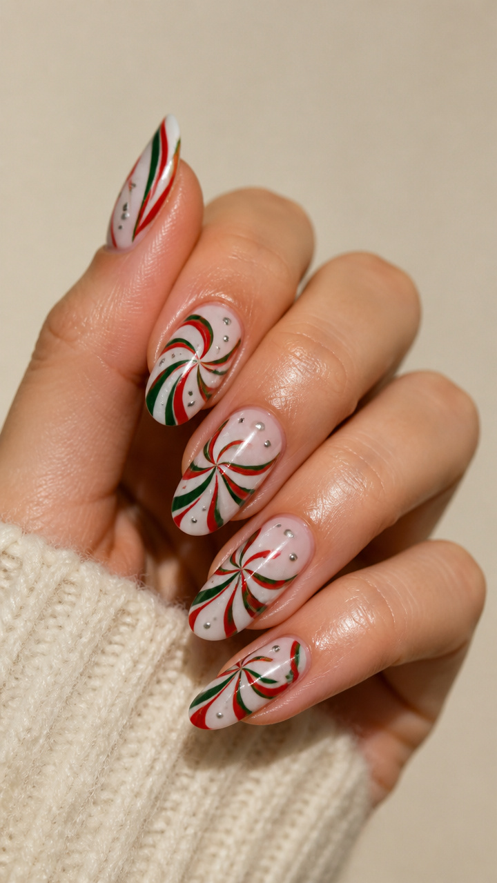 Peppermint Evergreen Swirls
