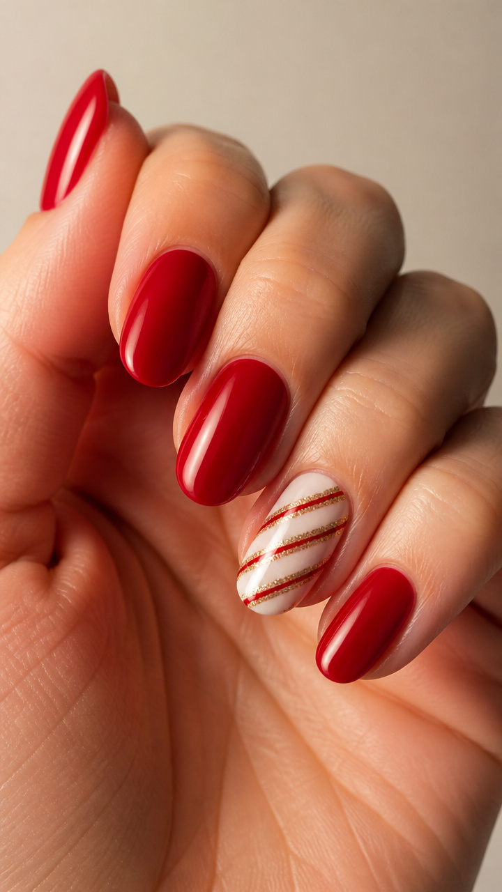 Peppermint Glitter Accents
