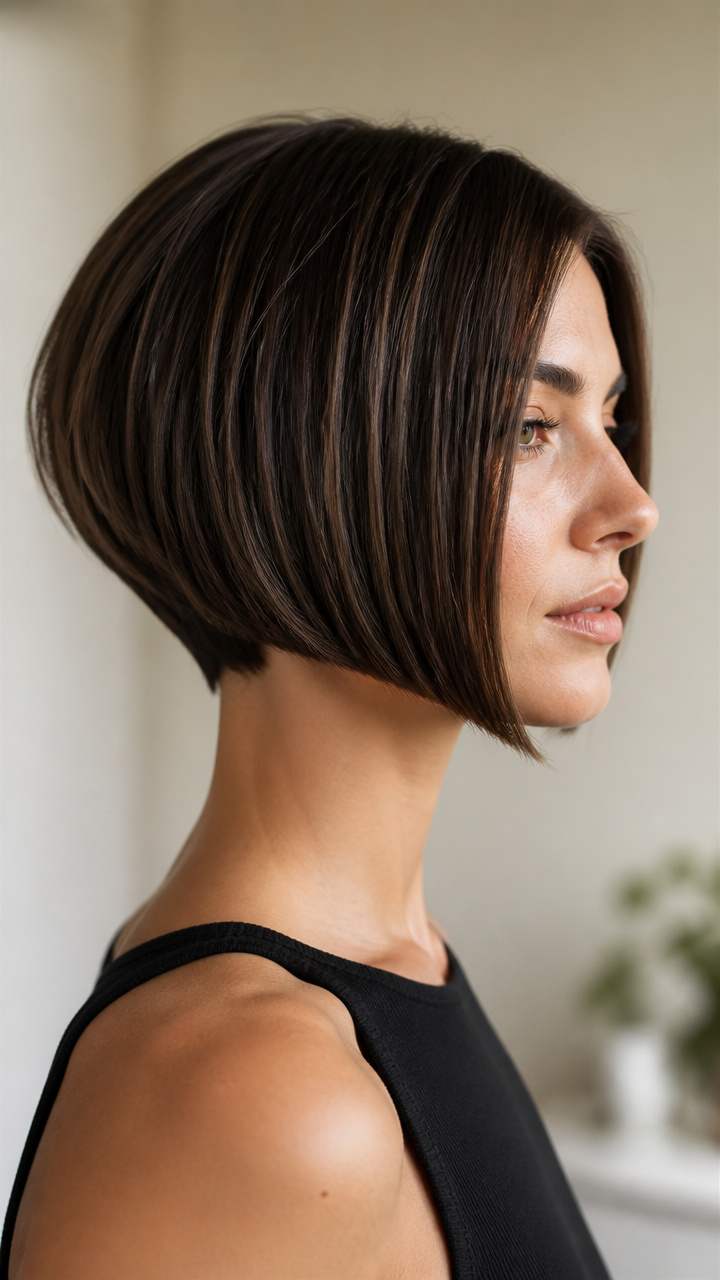 Sculpted Geometric Bob