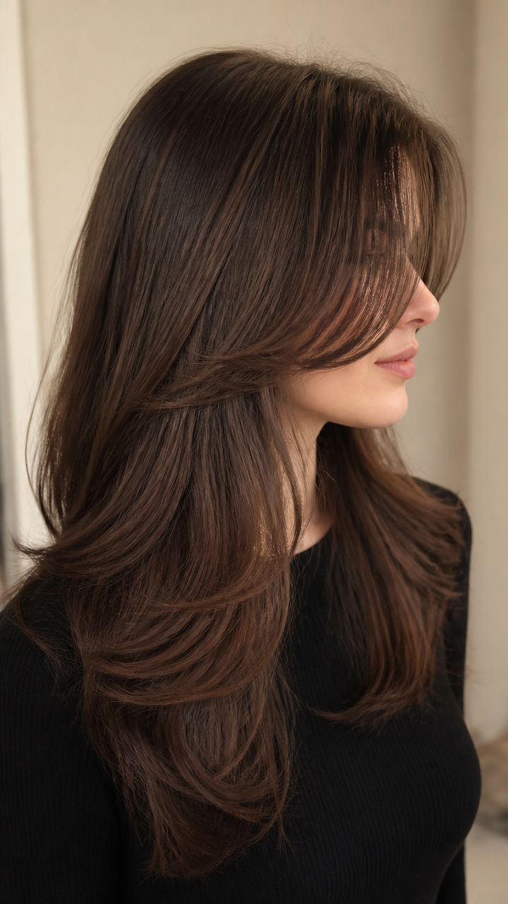 Shadow Root Curtain Bangs