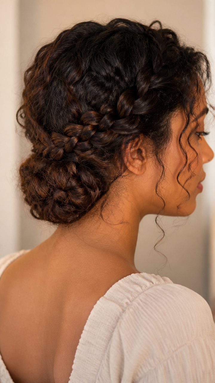 Side Braid into Coiled Tuck