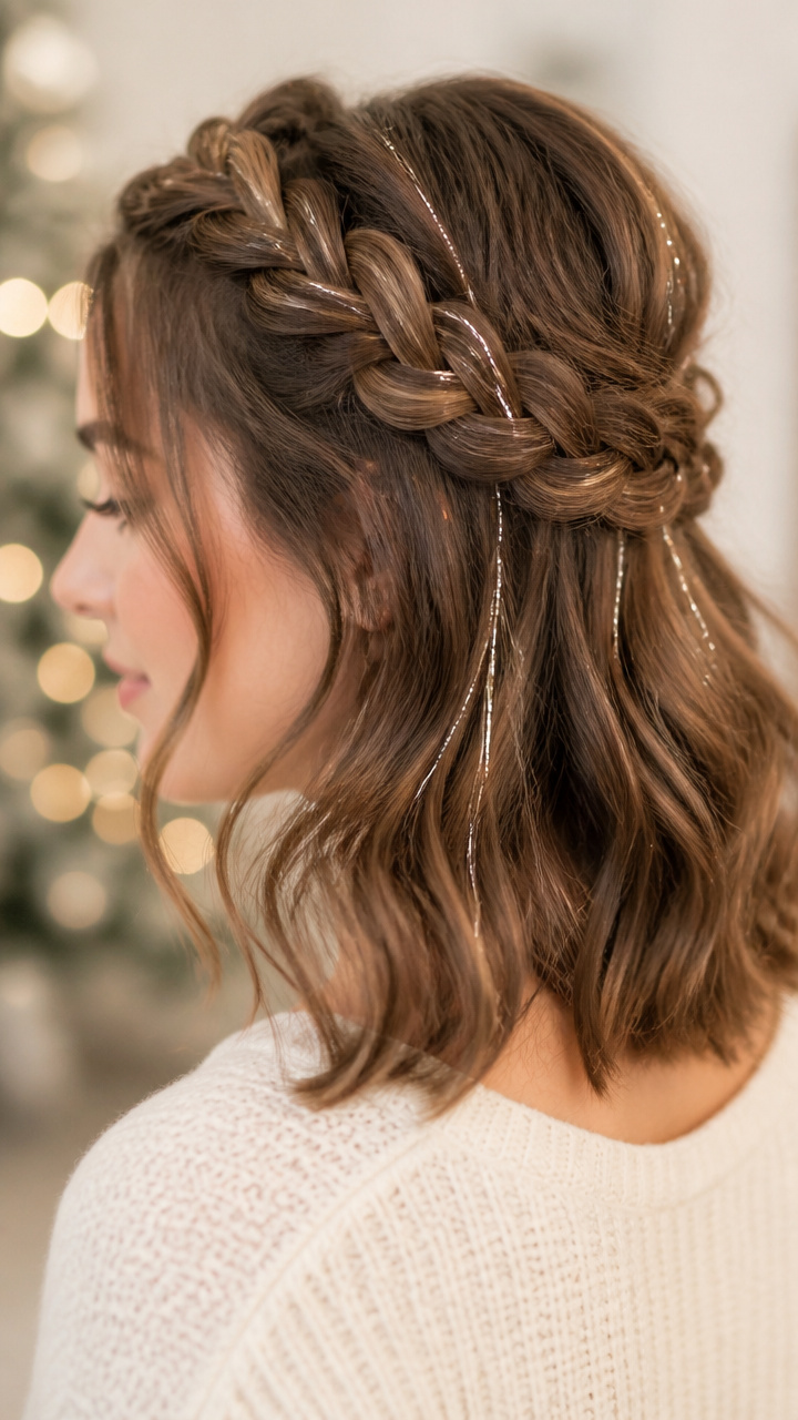 Soft Halo Braid with Tinsel Strands