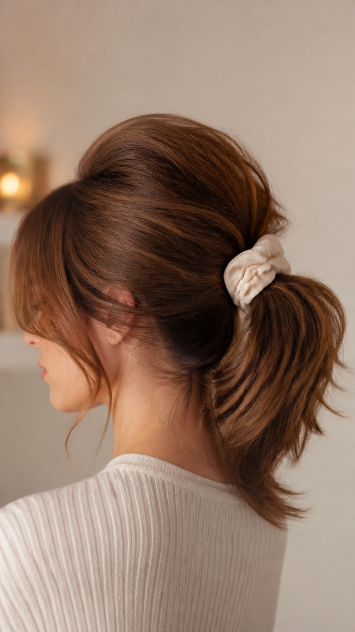 Soft Puff With Scrunchie