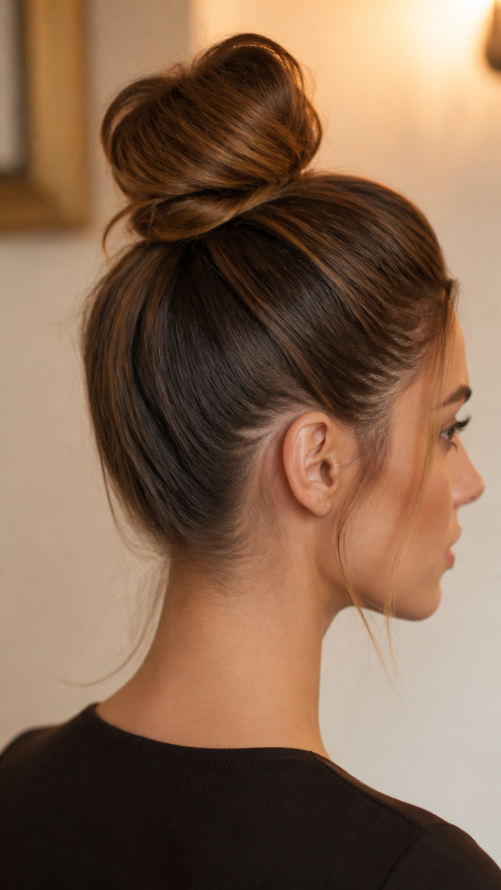Top Knot with Flattened Base
