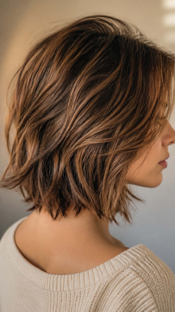 Tousled Backcombed Bob