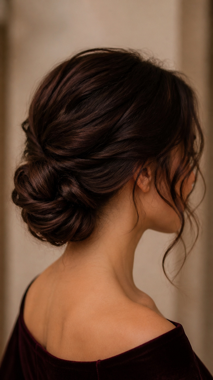 Velvet Rope Twisted Chignon