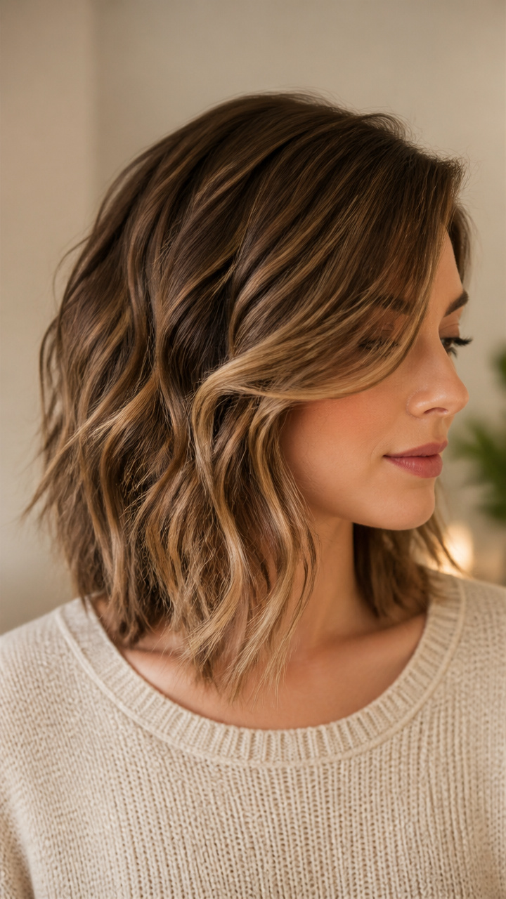 Wavy Lob with Side Sweep