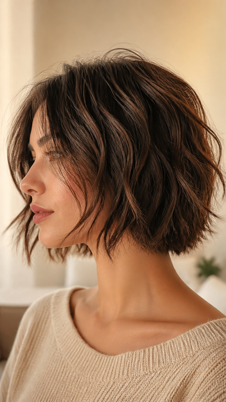Wavy Shaggy Bob