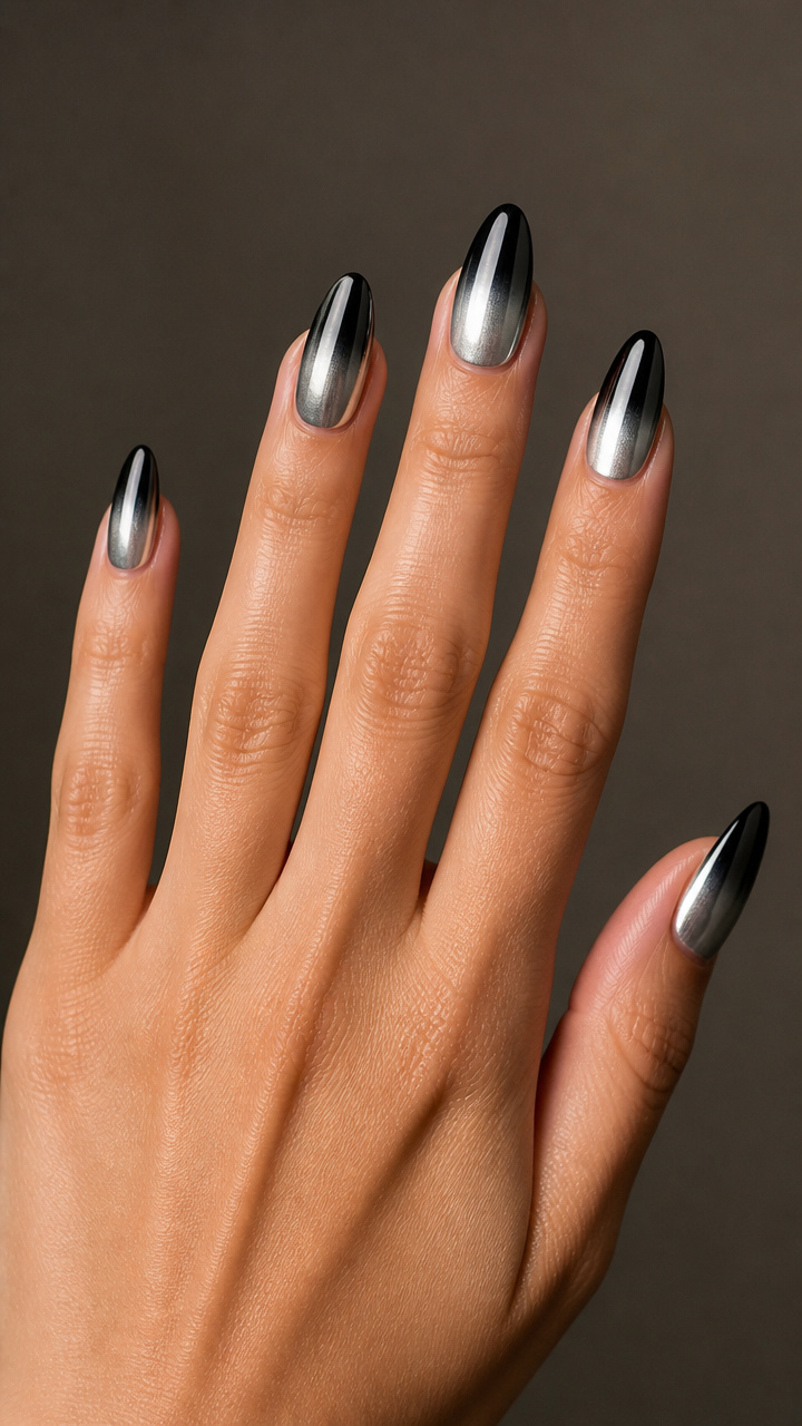 Dual-Tone Silver and Black Chrome