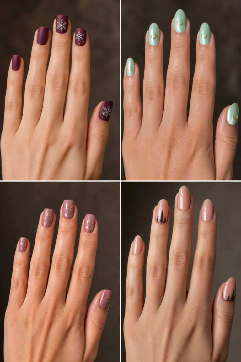 15 Cute January Nail Designs for Short Square Nails