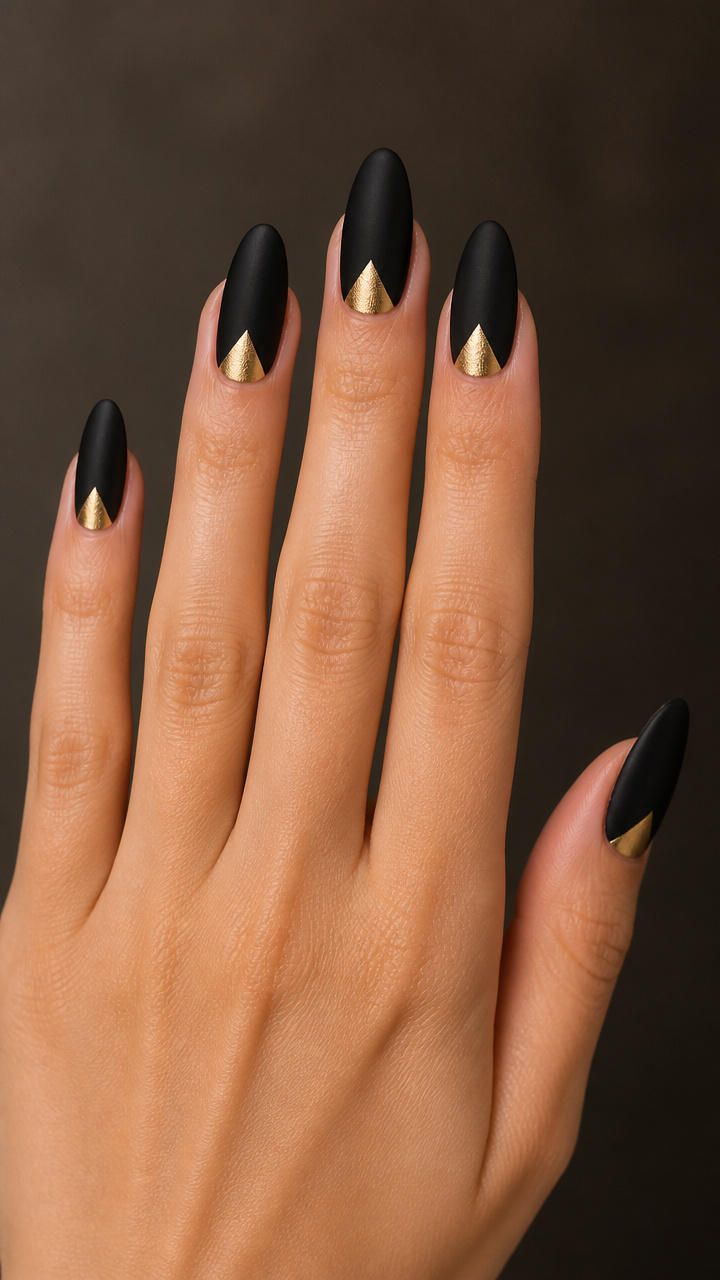 Black and Gold Geometric Accents