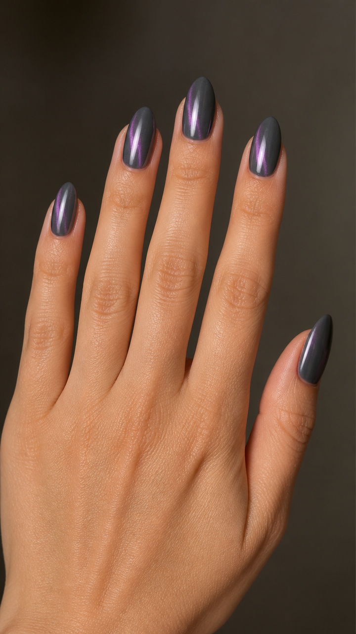 Charcoal Gray with Chrome Purple Shift