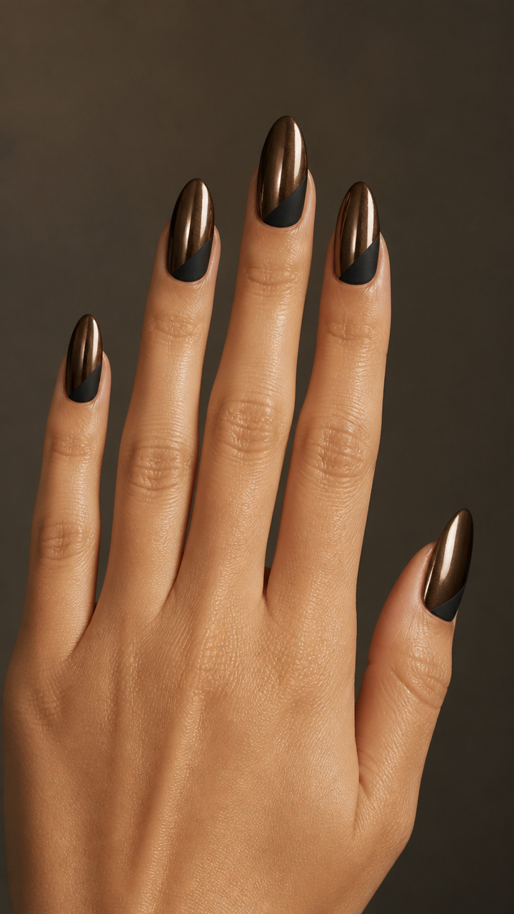 Espresso Chrome With Matte Black Triangle Accents