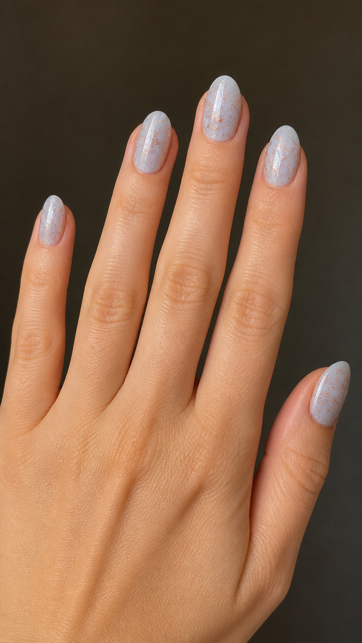 Frozen Rose Gold Fleck Design