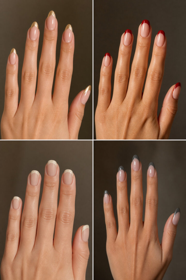 15 January French Tip Nail Ideas for Short Nails
