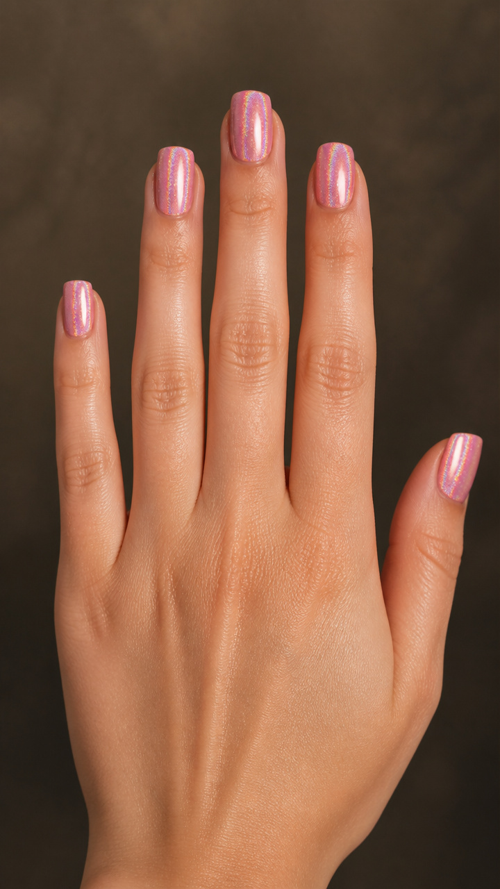 Rose Quartz Holographic Shimmer