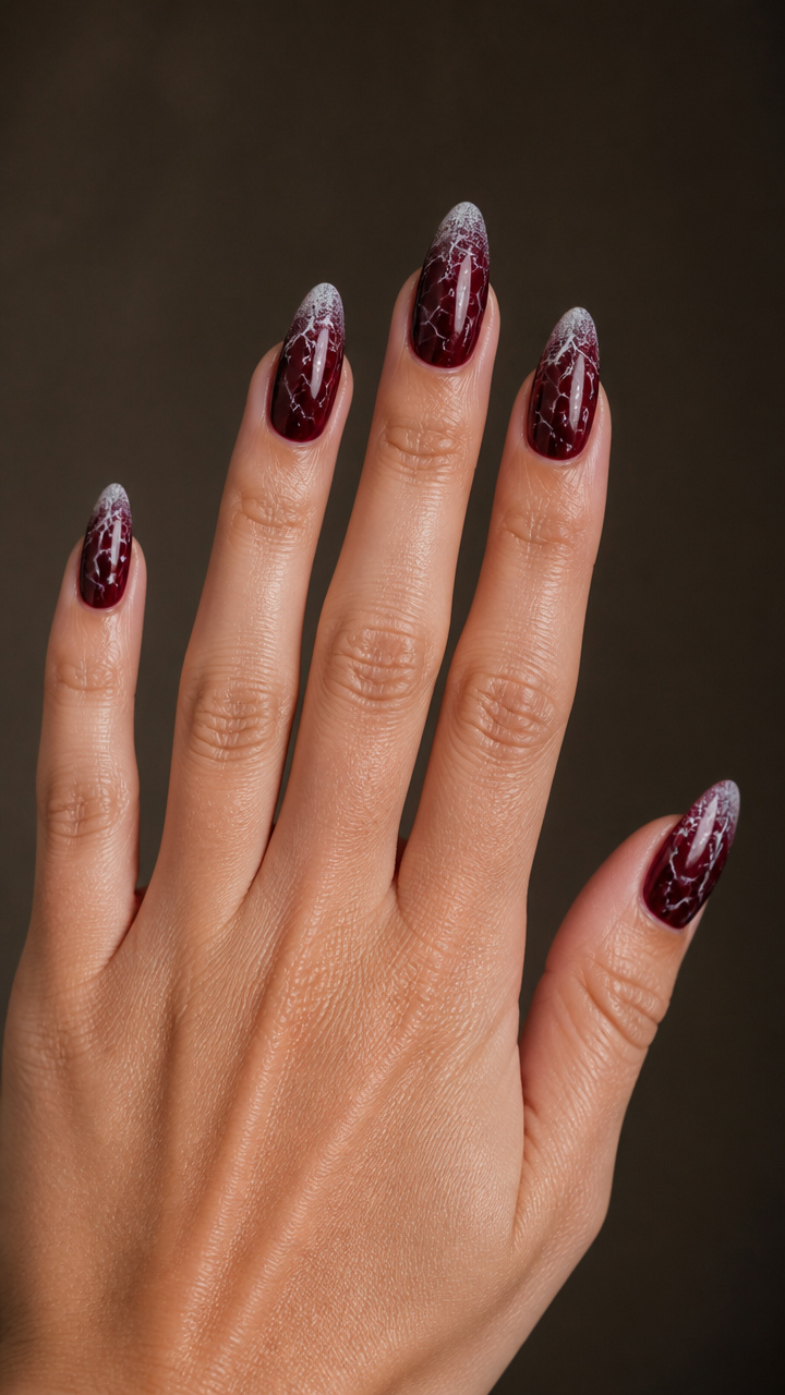 Black Cherry Almond with Frosted Tip Crackles