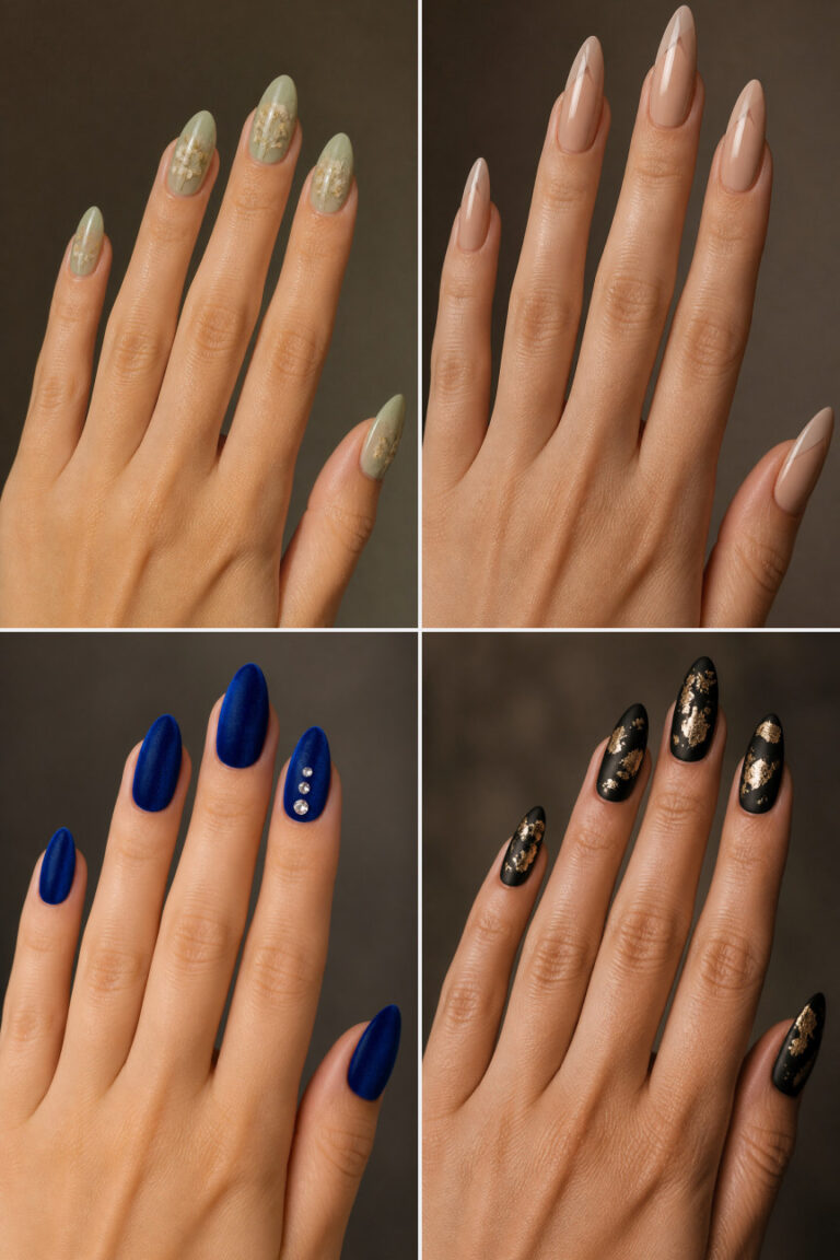15 January Nail Ideas for Long Almond Nails