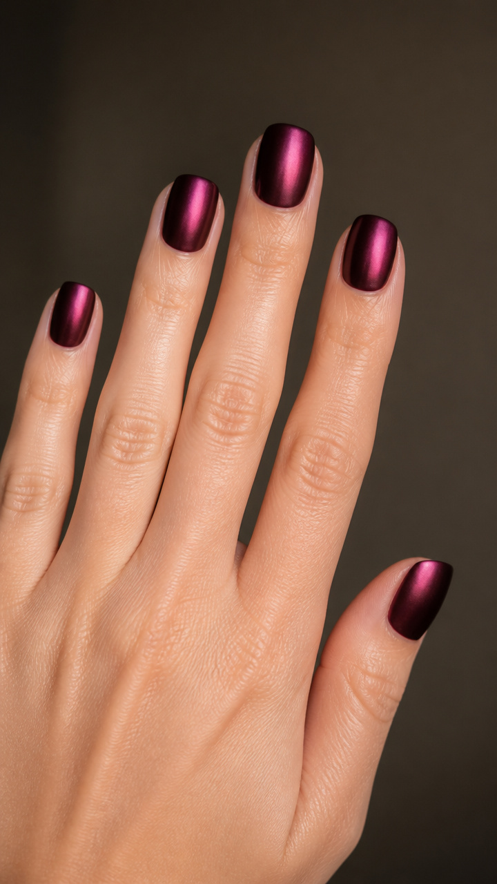 Burgundy Chrome With Matte Top Coat
