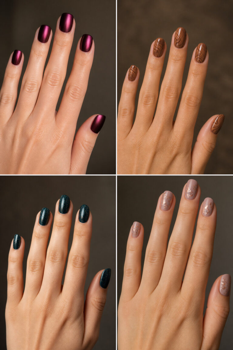 15 January Nail Ideas for Winter Short Nails