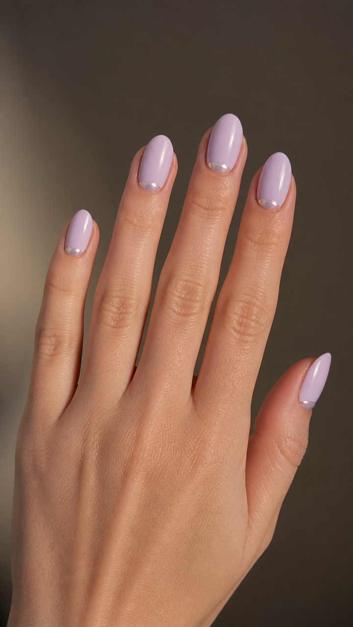 Pale Lilac with Chrome Inner Corner Flash