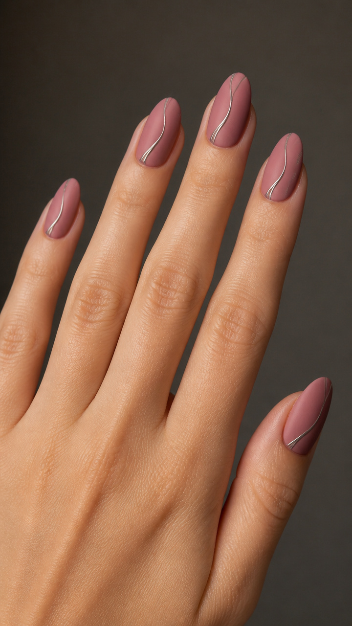 Rose Clay Matte Manicure