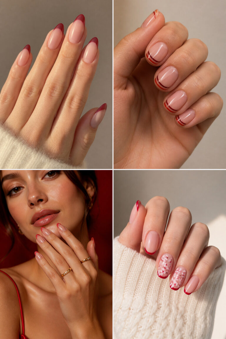 15 Red French Tip Nail Designs for a Chic and Modern Manicure
