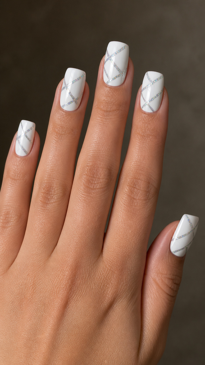 Geometric Frost Lines on Square Nails