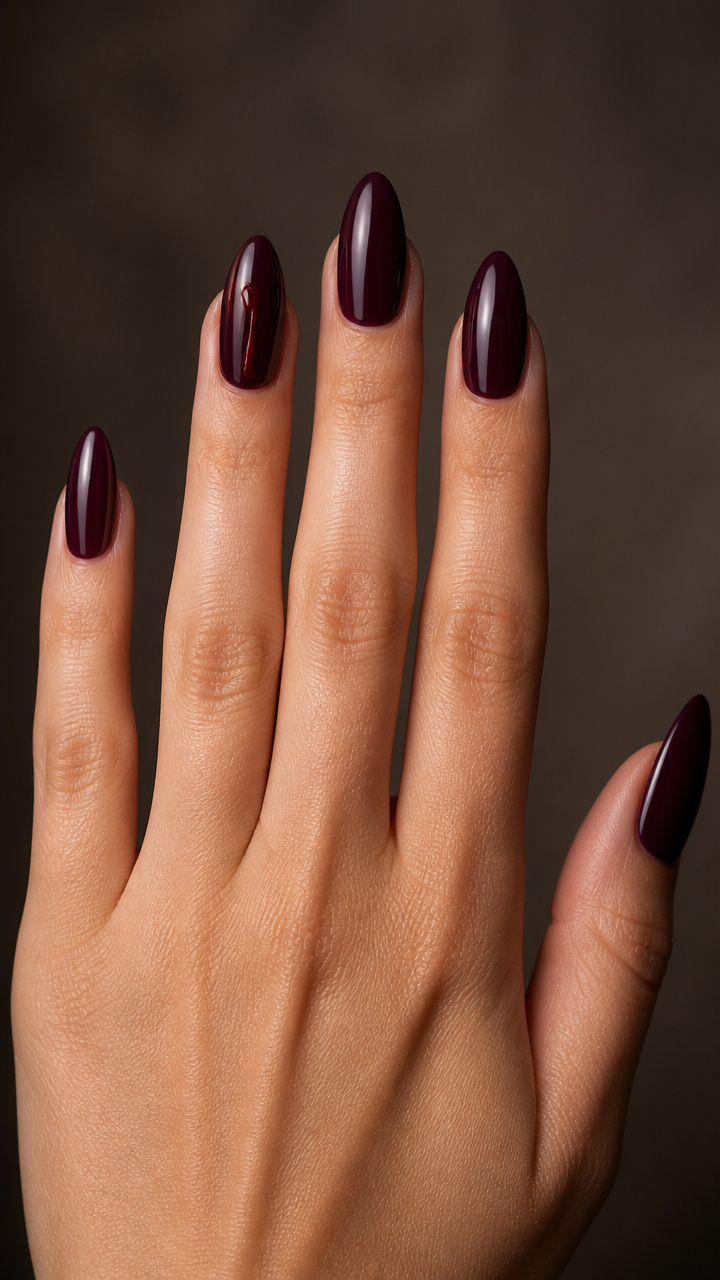 Deep Plum With Blood Drop Detail