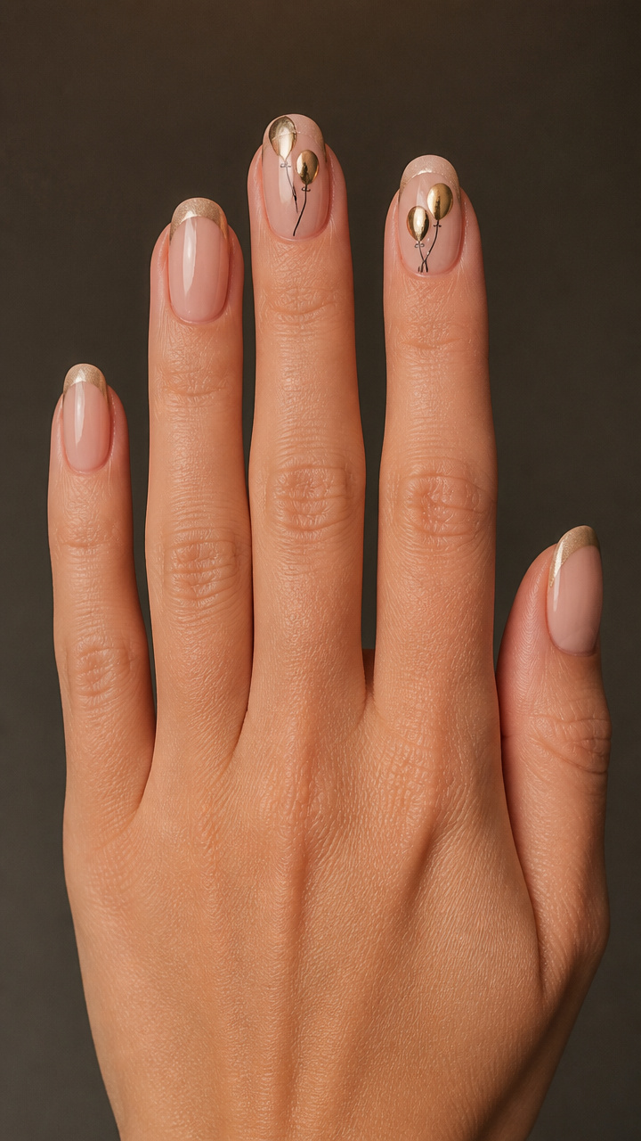 Mini Balloon Charms on Neutral Tips