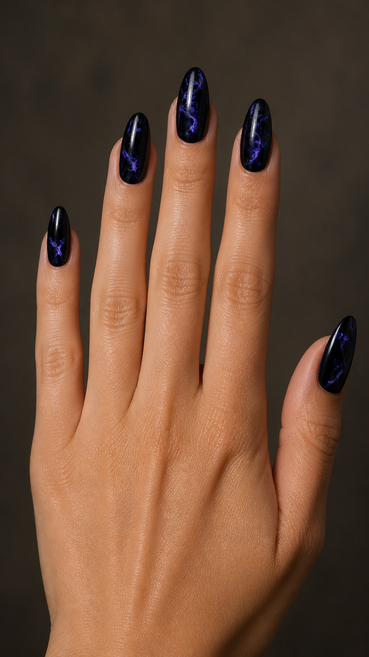 Onyx Black with Hidden UV-Reactive Glow