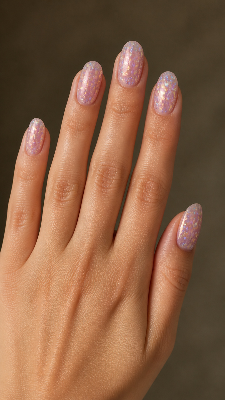 Rose Quartz Holographic Flakes