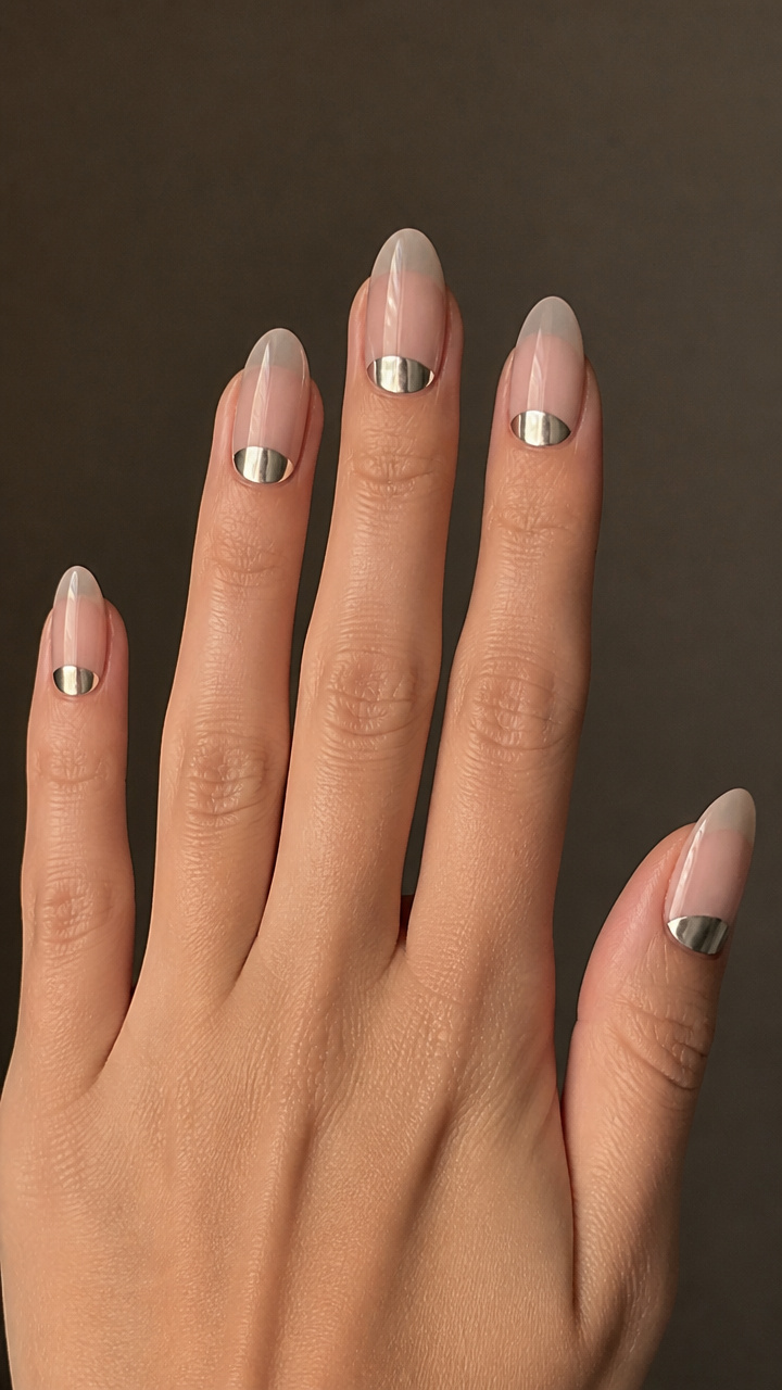 Half-Moon Chrome with Negative Space