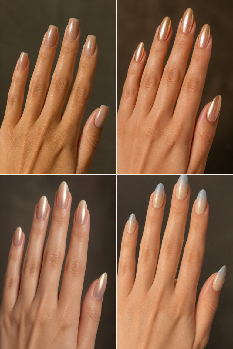 20 Champagne Chrome NYE Nails 2027 for a Quiet-Luxury Glow