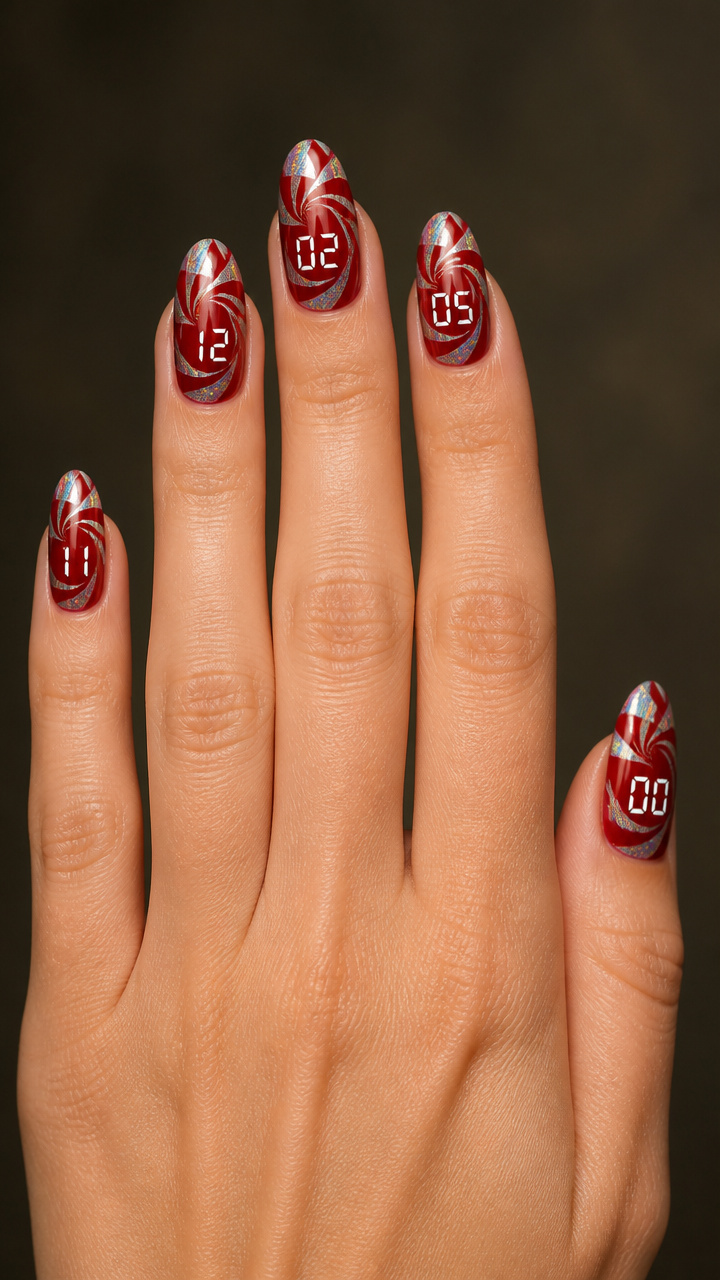 Holographic Countdown Stripes