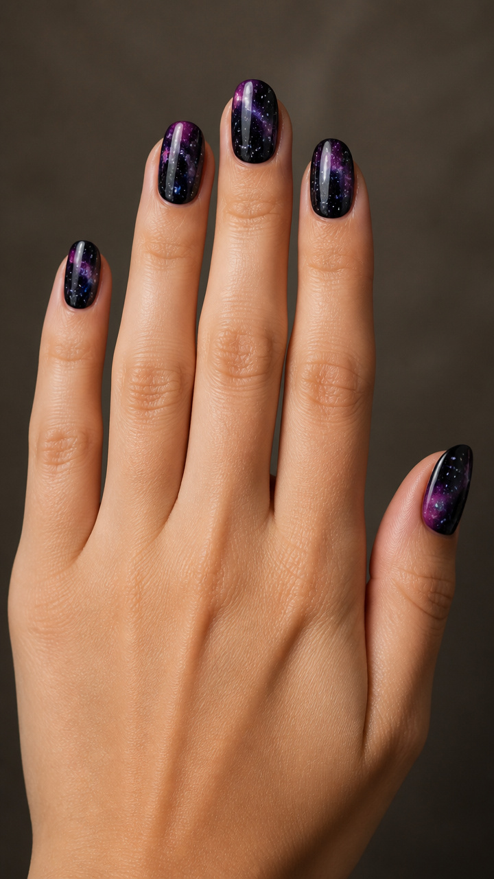 Galaxy Ombré with Star Flecks