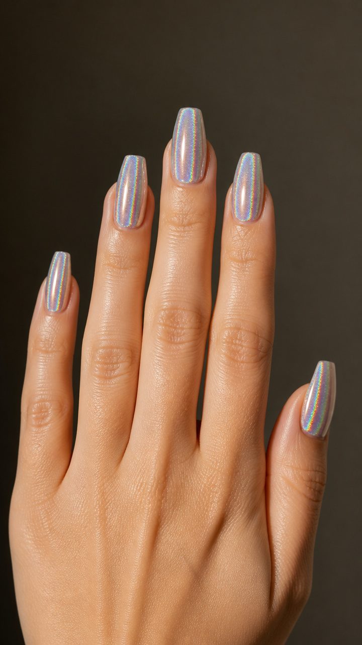 Holographic Silver Overlay