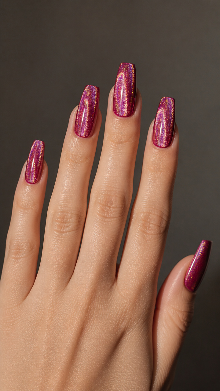 Velvet Raspberry Ripple with Holographic Core