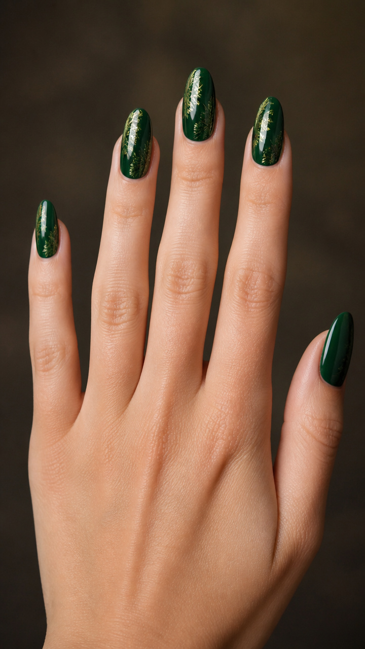 Evergreen Green with Pine Needle Transfer Foil